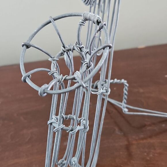 Vintage Artician Wire Saxophone Sculpture - Picture 5 of 7